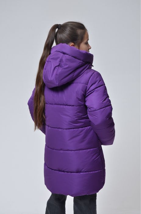 Зимова куртка пальто пуховик для дівчинки 134, 140, 146 см