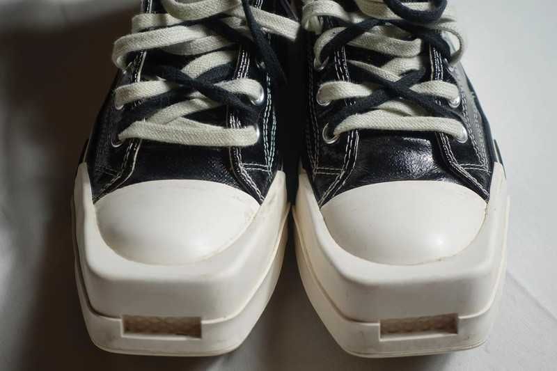 Rick Owens x Converse Turbodrk Drkshdw Sneakers High Top Czarne 42