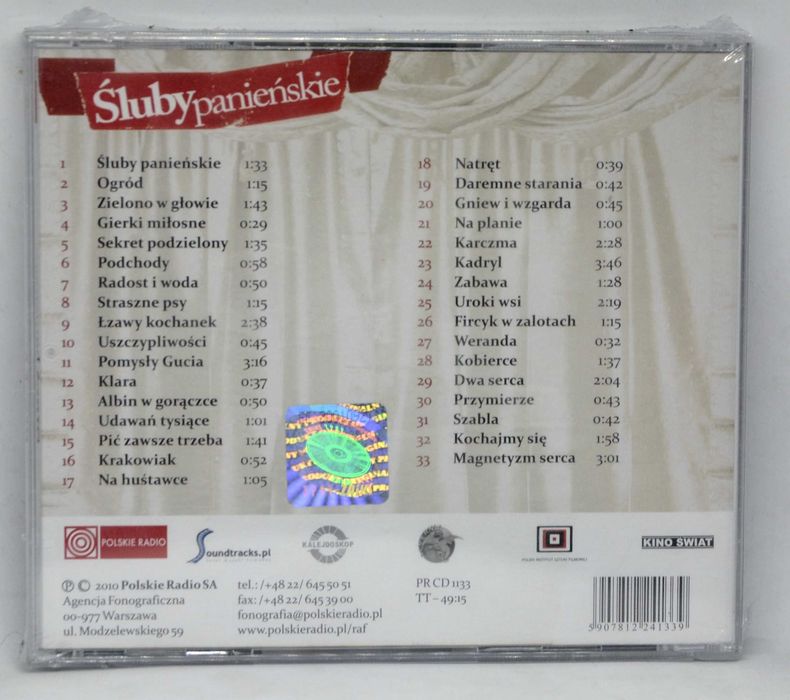 Michał Lorenc - Śluby Panieńskie (Muzyka Do Filmu) (CD)