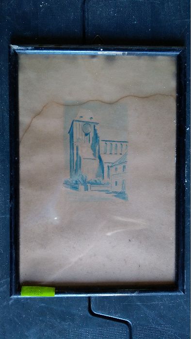 Obraz , akwarela , Toruń , wym. 25x15 cm.