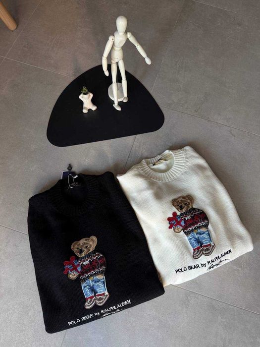Светр Polo Ralph Lauren White з ведмедиком