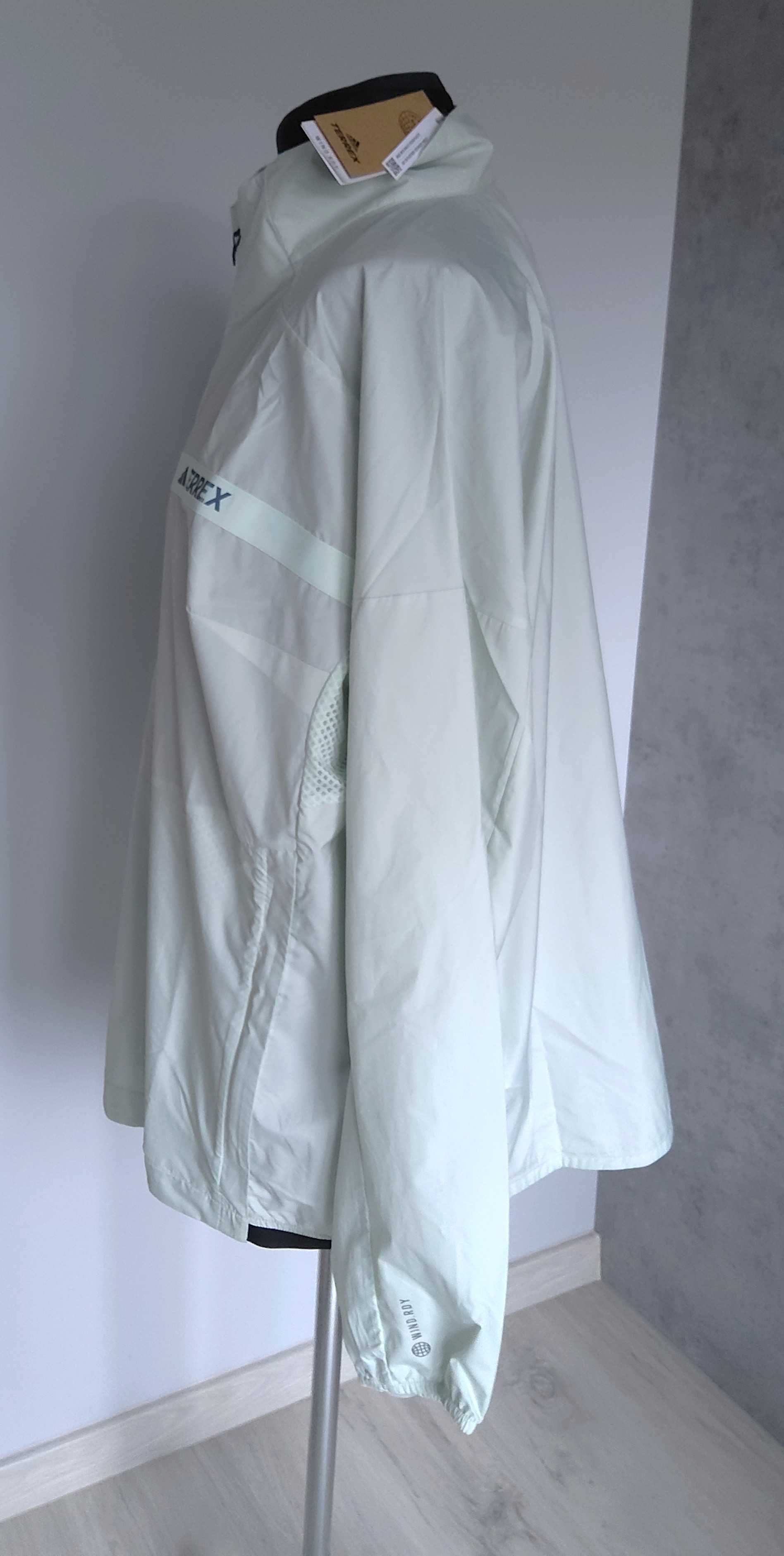 Kurtka damska Adidas Terrex Multi WIND.RDY HM3979 r. XXL jasnozielona