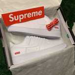 Кросівки Supreme Nike Air Force 1 Low Box Logo White Оригінал
