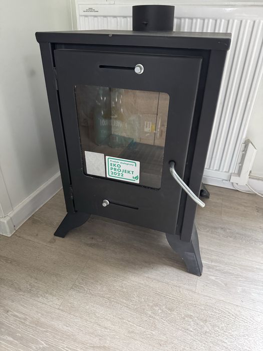 Piec, piecyk kominek ECO stalowy - koza W14, 7kw. Szamot