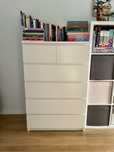 komoda Malm Ikea, 6 szuflad, biała,80x123 cm pokój dziecka sypialnia
