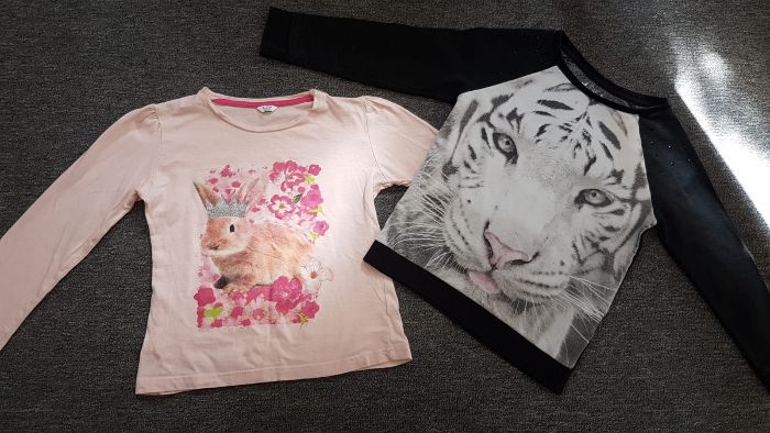 Bluzki 2 sztuki r. 122