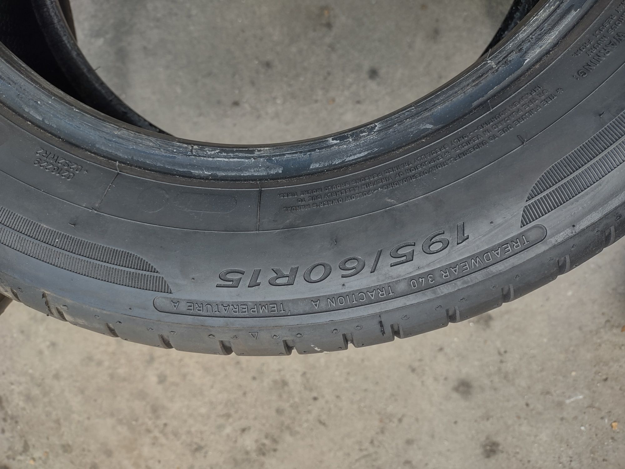 Nr 54 2 opony letnie 195/60/15 Dunlop