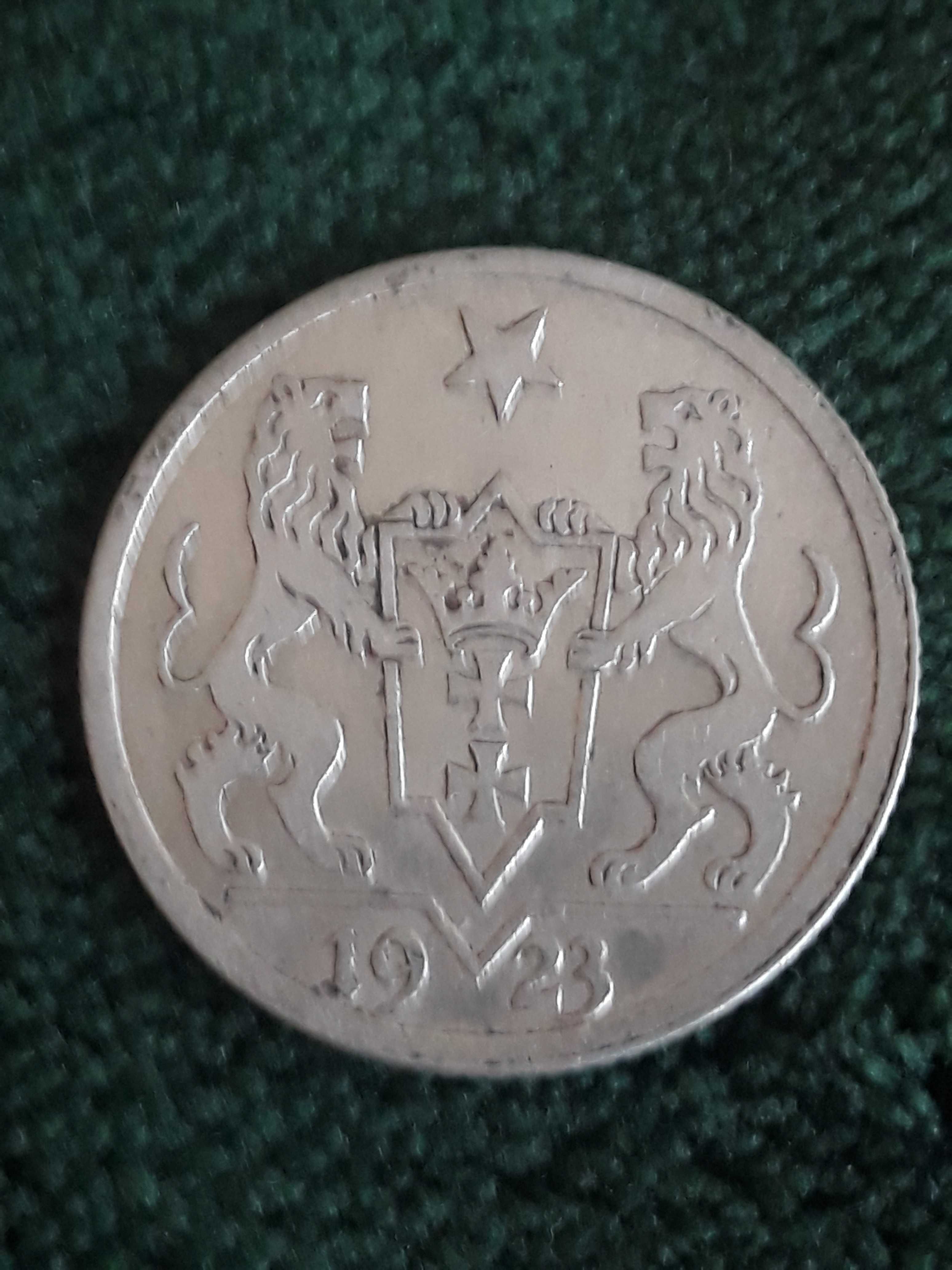 1 Gulden W.M. Gdańsk 1923 r. - nr. 2 - Piękne