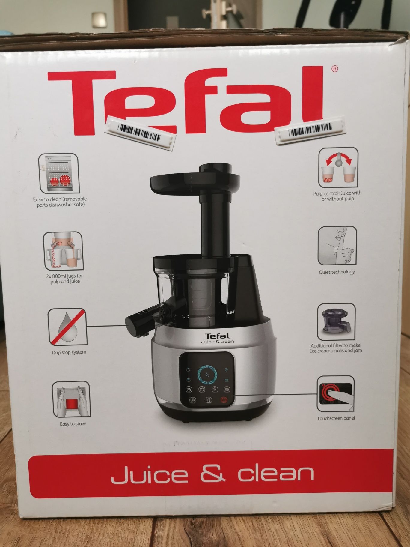 Wyciskarka wolnoobrotowa TEFAL JUICE&CLEAN ZC420E