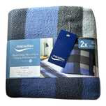 Meradiso Dwustronne Poszewki na Poduszki z Mikrofibry Fleece 65/65cm