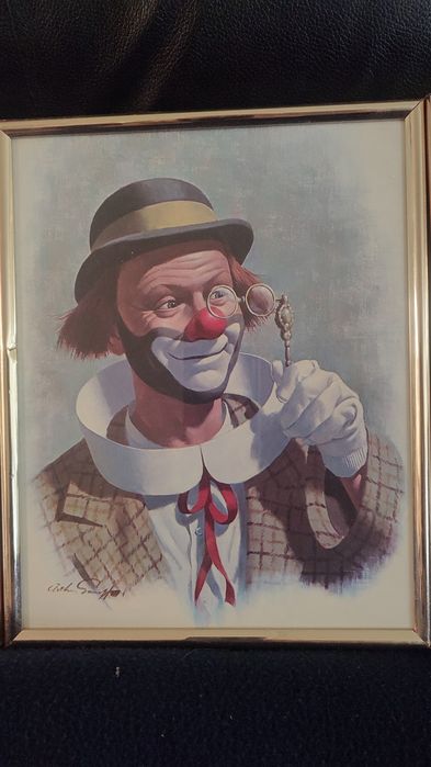 Клоуни,літографічний друк