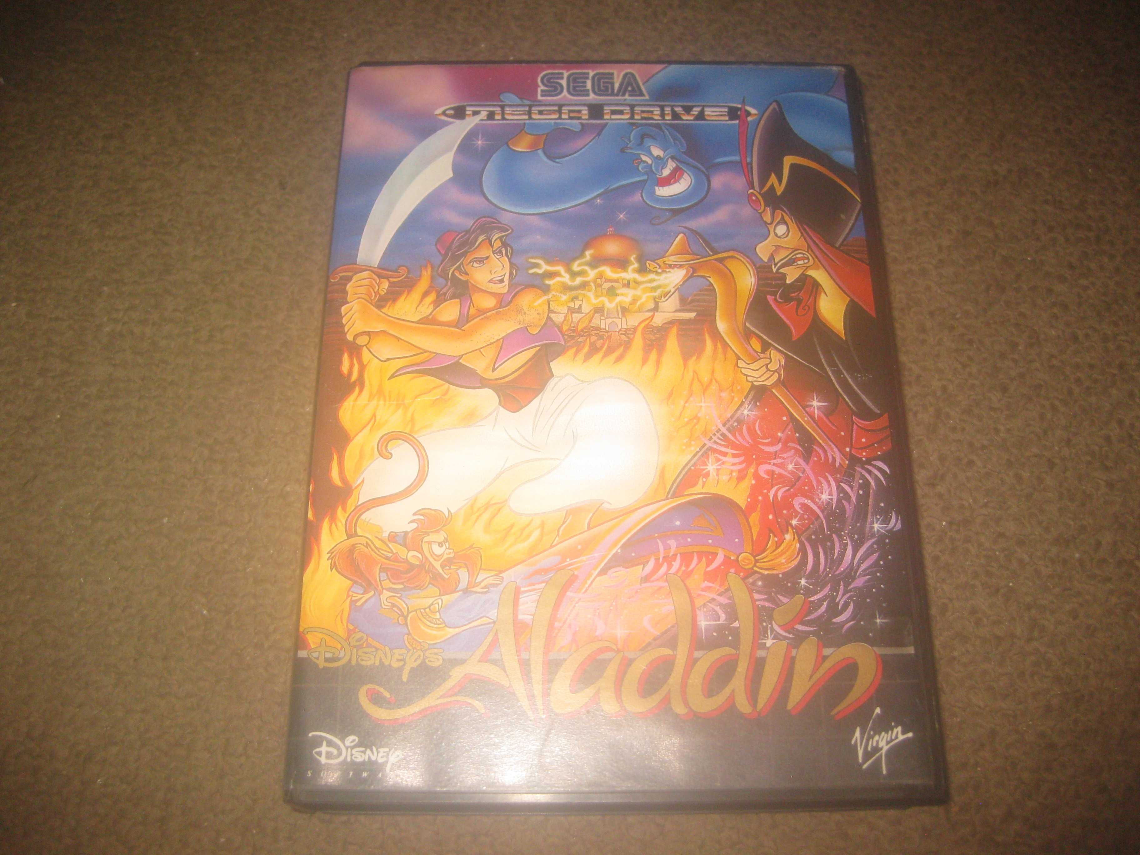 Jogo "Aladdin" para Sega Mega Drive/Completo!