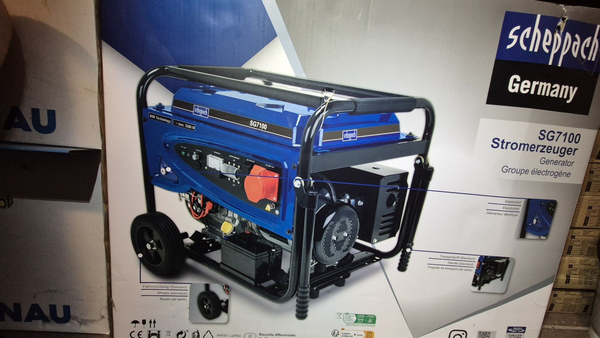 Agregat prądotwórczy 5,5 kW, autostart, 400V, generator, siła