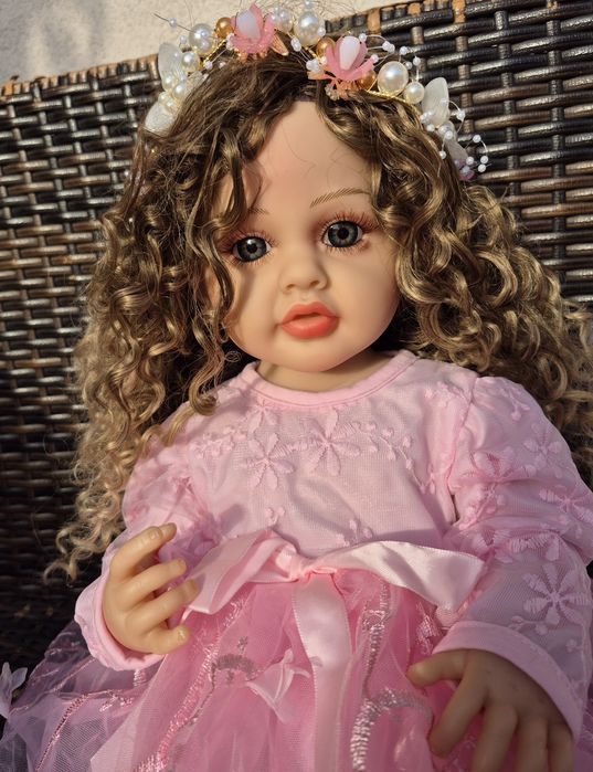 Reborn Лялька анатомічна кучерява реборн Нова