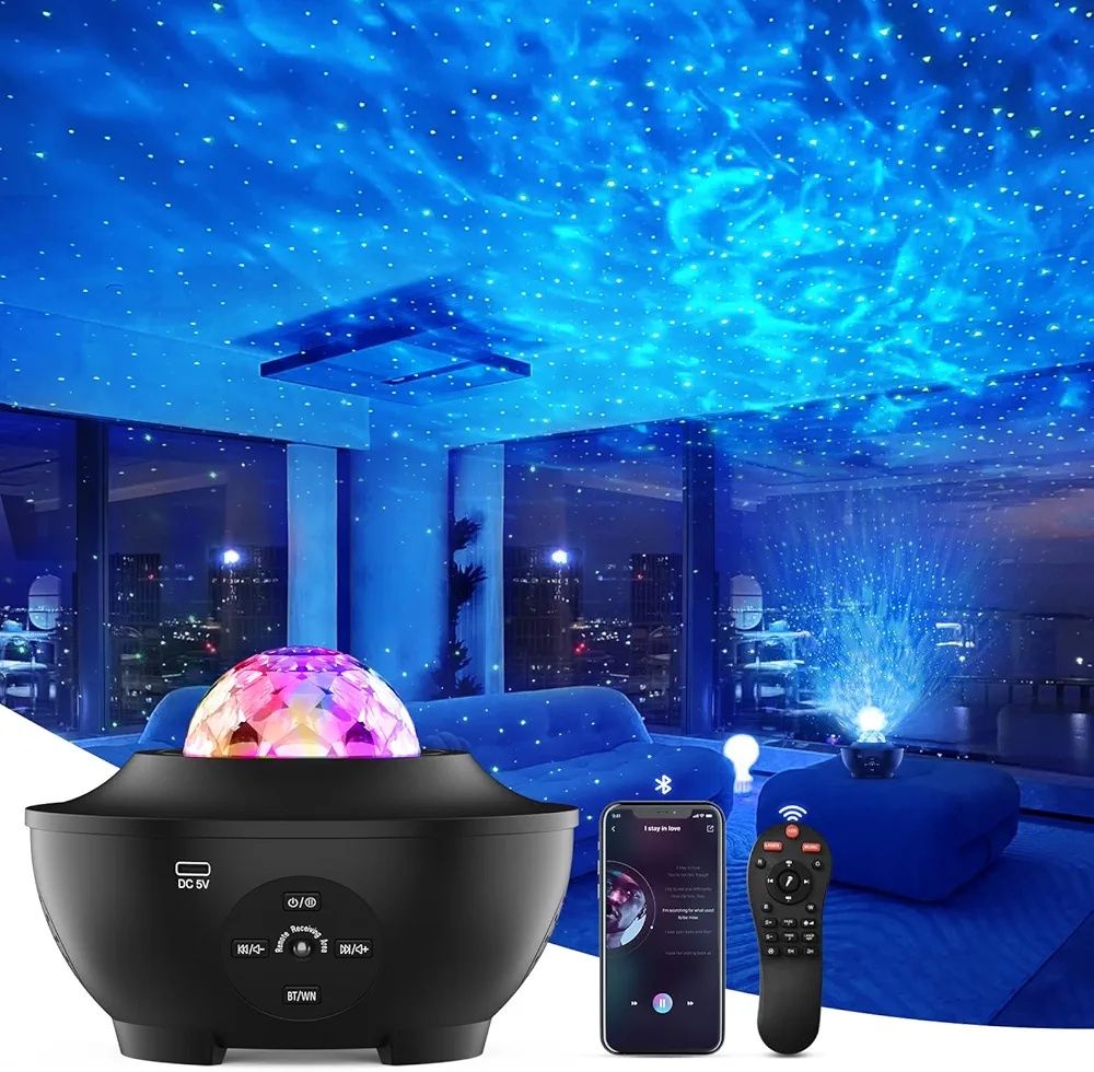 Projektor Gwiazd Galaxy Light, Projektor Światła Nocnego dla Dzieci,