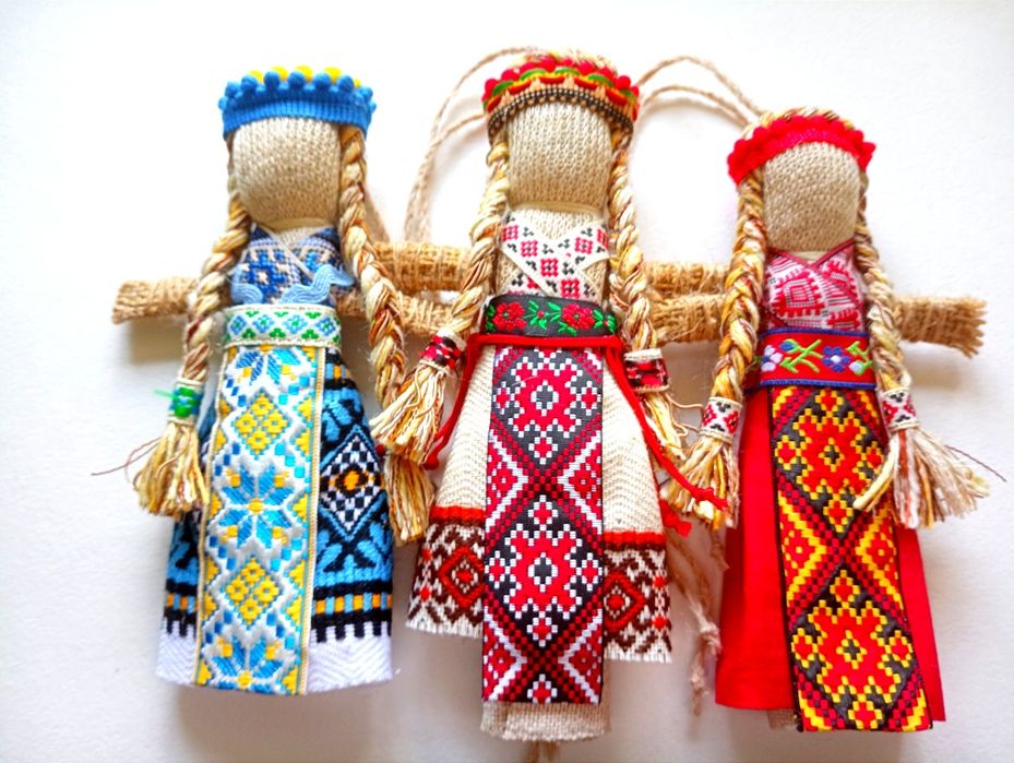 Українська ляльки, ангели мотанки, великодній декор, паска