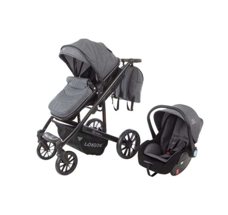 Carrinho de bebé e alcofa em bom estado