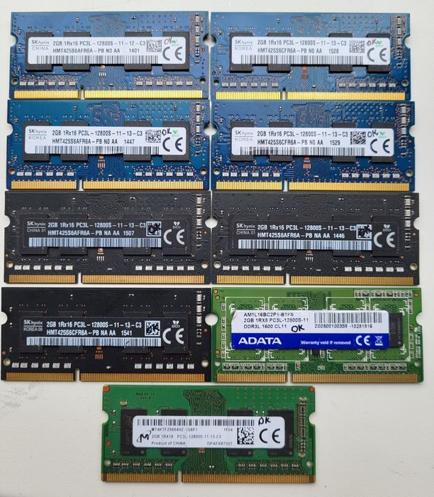 Пам'ять в ноутбук 2 ГБ ДДР3