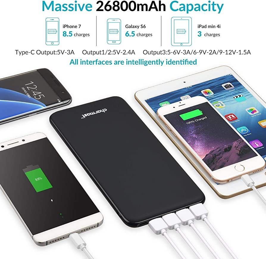 Powerbank. Charmast. Power bank 26800mAh