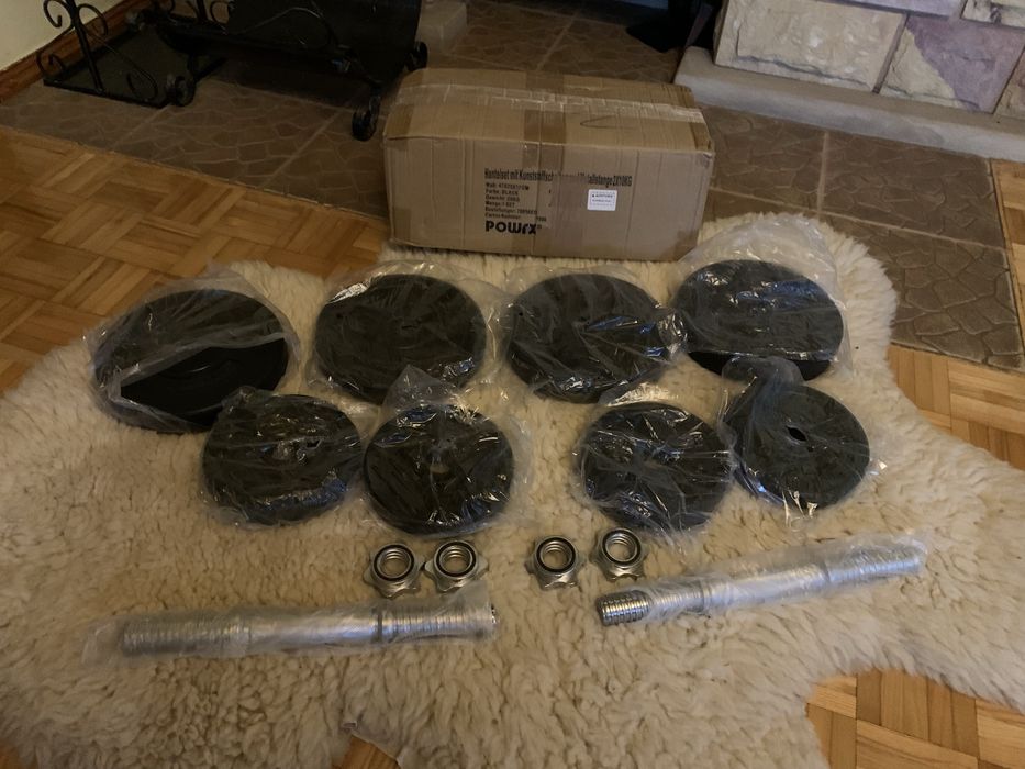 Hantle 2x10kg NOWE hantelki regulowane 20kg obciążenie siłownia