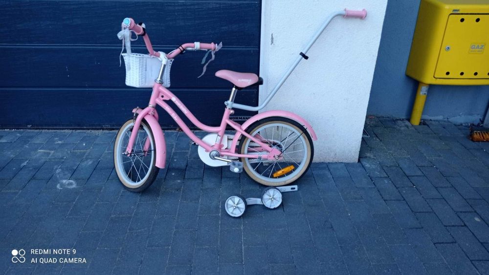 Rowerek dla dziewczynki 16 cali- różowy