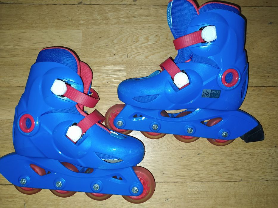 Patins em linha com pouco uso tamanho 30 ao 32 e outro par 34 ao 36
