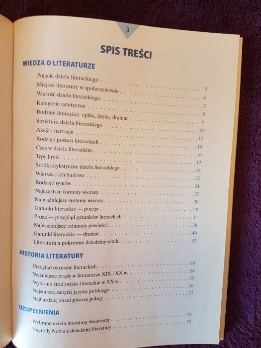 Małe tablice - literatura polska - gimnazjum, technikum, liceum