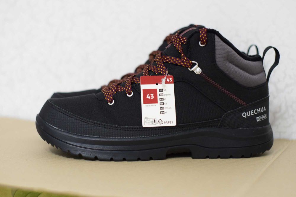 СУПЕР ХИТ! Зимние ботинки мужские туристические на мембране 43 Quechua