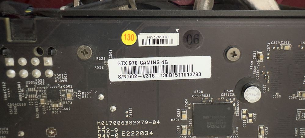 Gráfica MSI geforce gtx 970 4gb