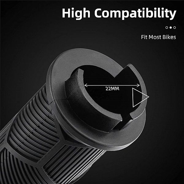 Gripy rowerowe Rockbros z odblaskiem - zielone