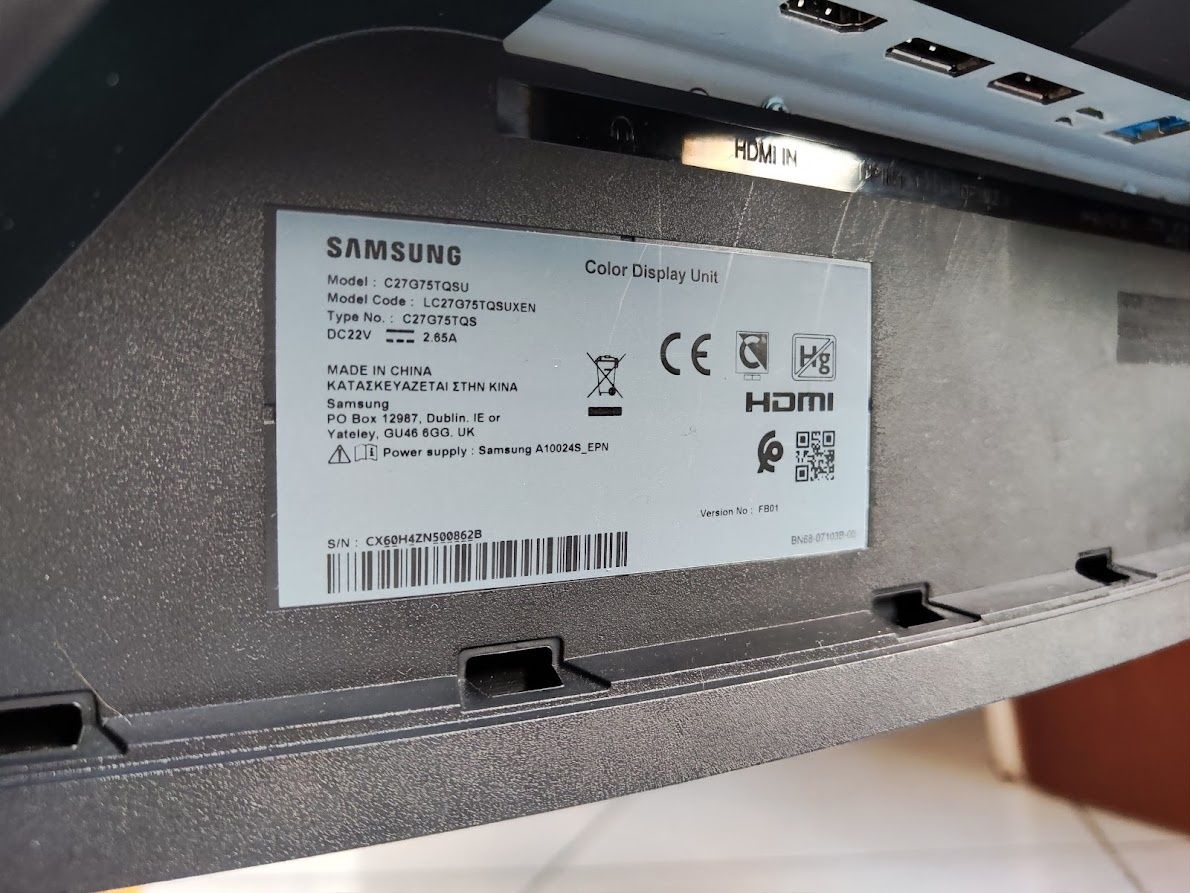 Монітор Samsung Odyssey G7 C27G75TQSUXEN