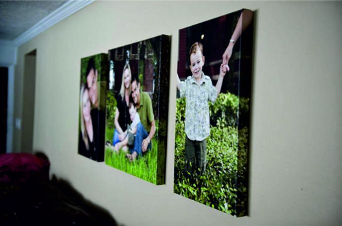 Quadros personalizados em tela canvas