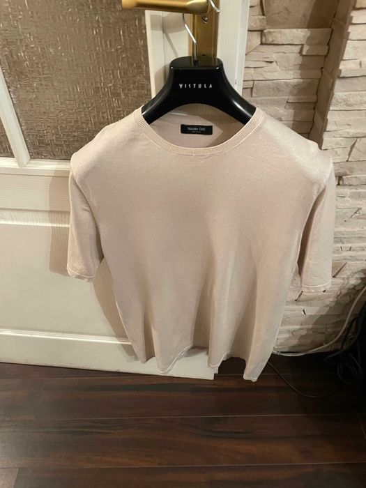 T-shirt MASSIMO DUTTI - M beżowy kolor - stan idealny !