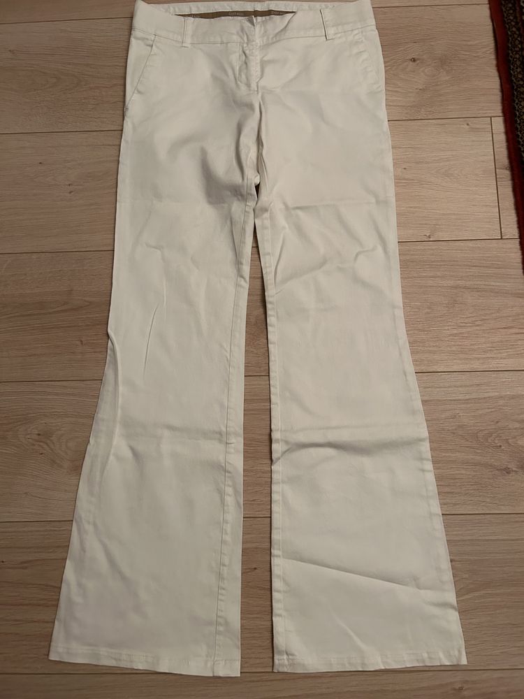Zara super białe spodnie 36