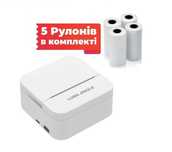 Принтер портативный bluetooth, карманный термопринтер  Luck Jingle А6