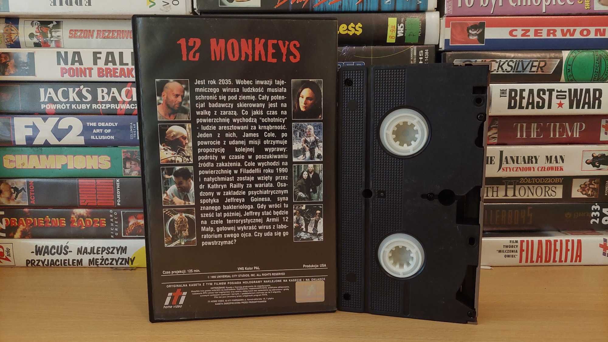12 Małp (Twelve Monkeys) - VHS