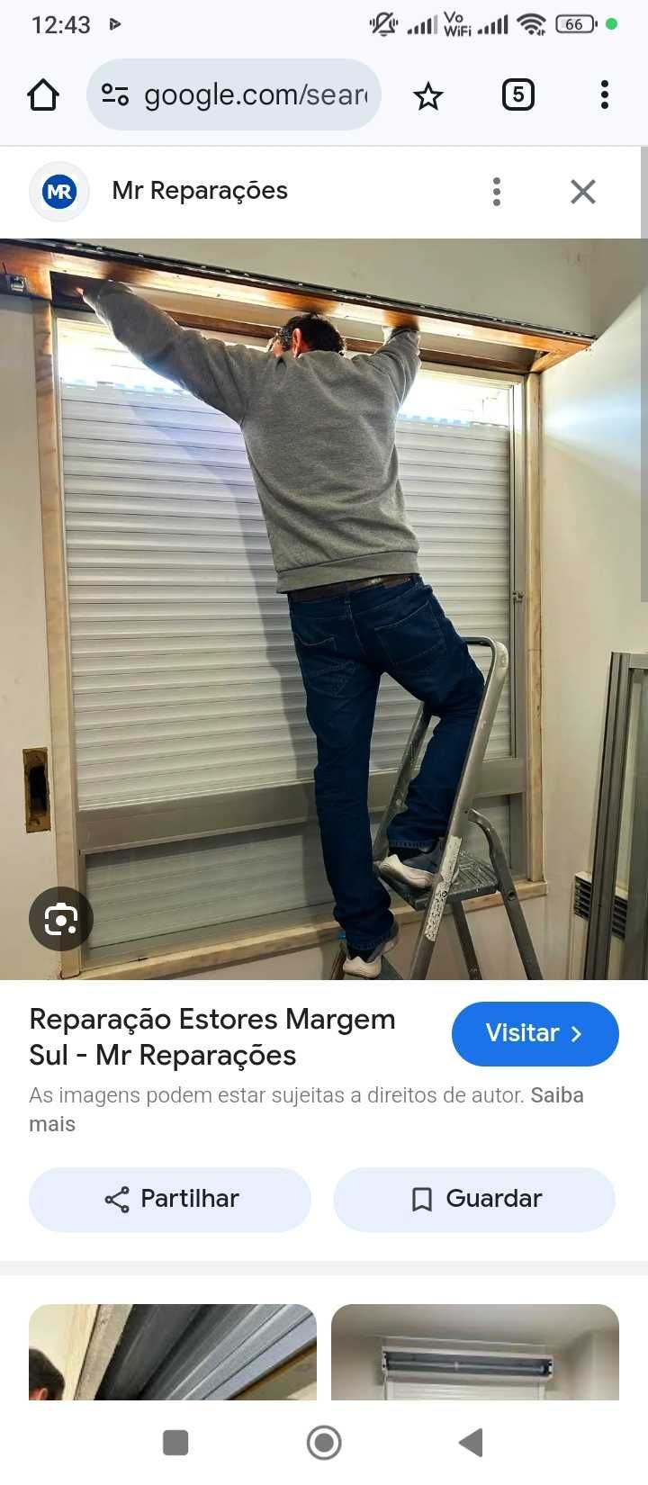 13€ Arranjo Estores em Janelas e Estores em Portas por 23€.