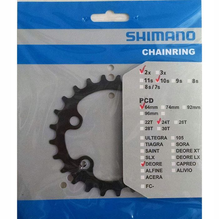 Zębatka Tarcza Shimano 24T 64BCD Deore FC-M6000 2x10s Oryginał