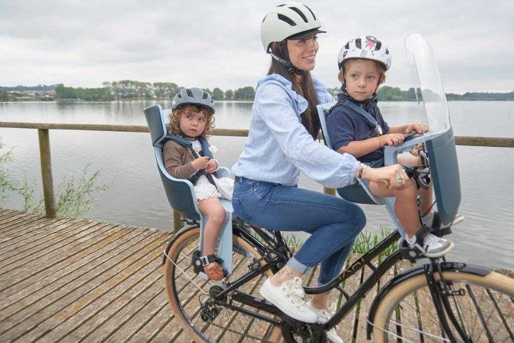 Fotelik rowerowy Bobike Mini Exclusive na przód z osłoną