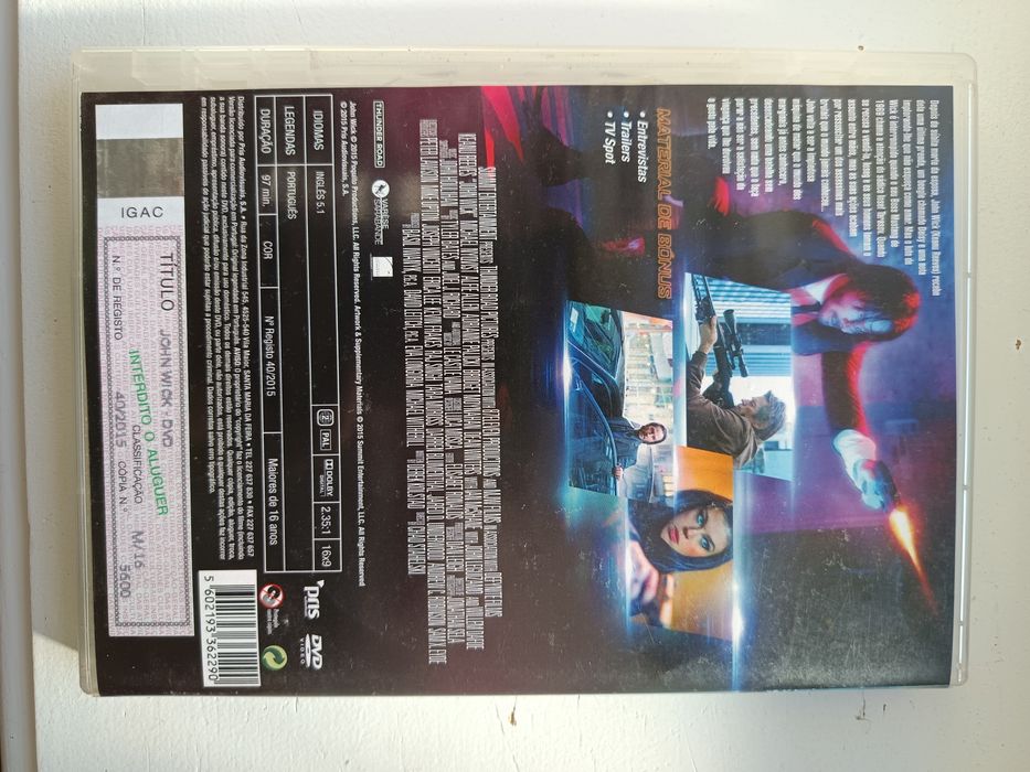 DVD Jonh wick.  .