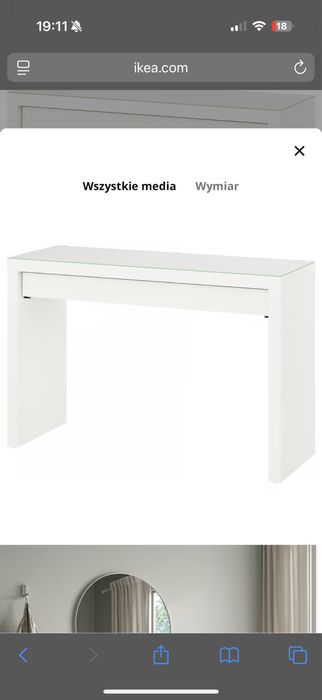 Toaletka IKEA MALM