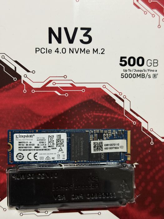 Ssd kingstone NVMe m.2 512 Gb
