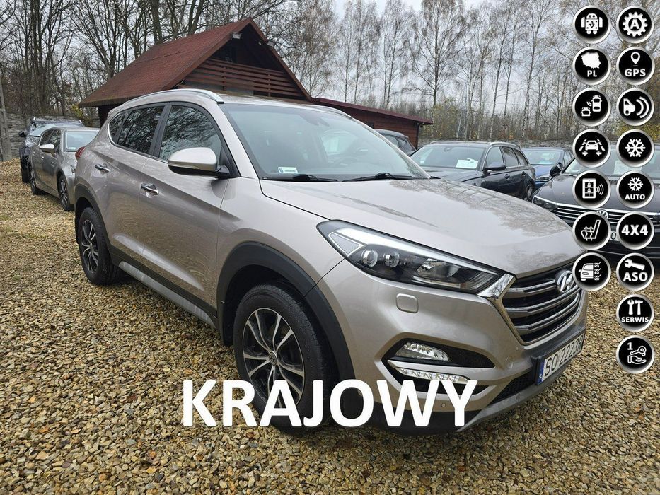 Hyundai Tucson 1.6 177koni.4x4.Automat.Pierwszy właściciel.Bezwyp.2xkoła