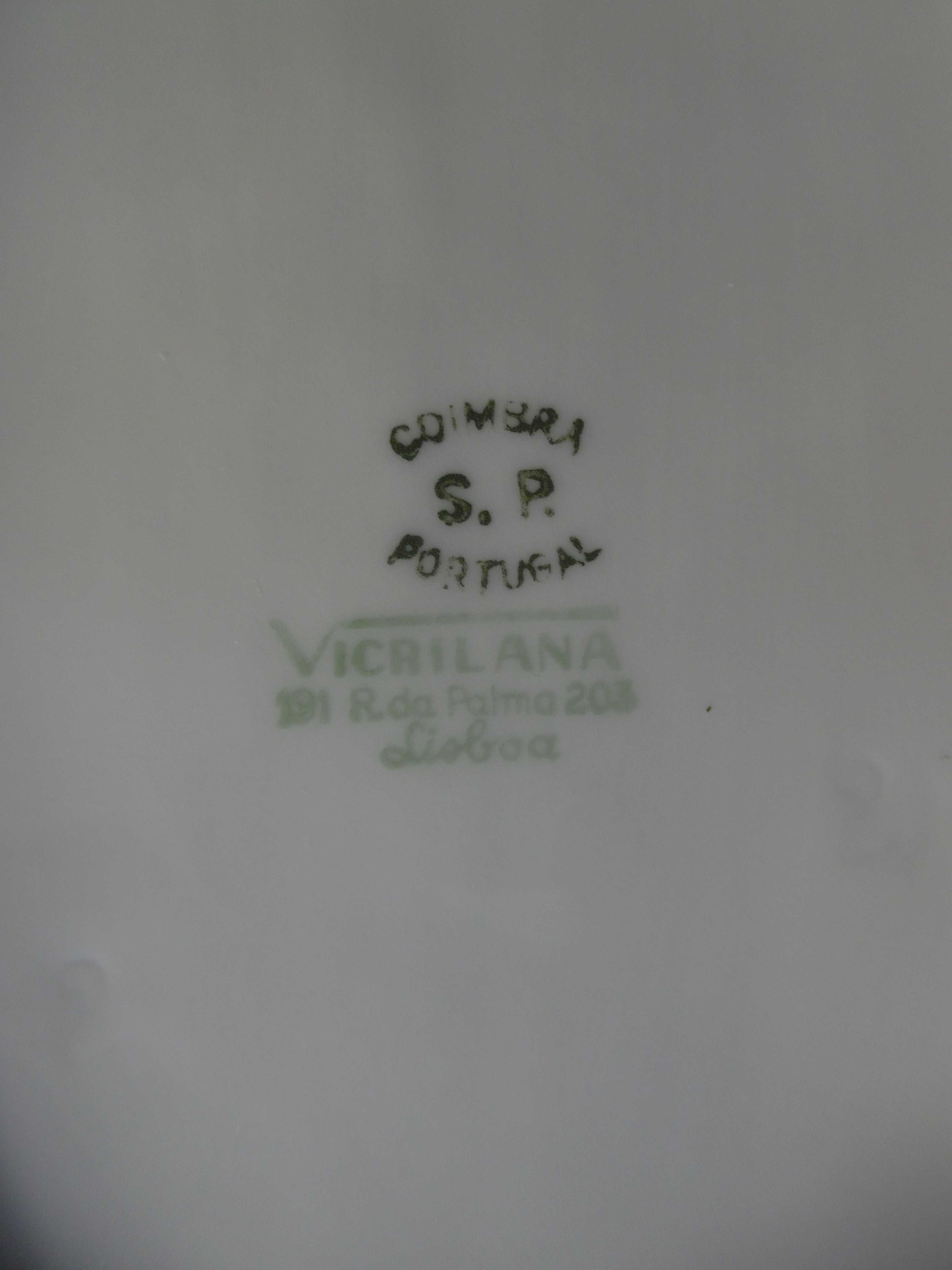 S.P. Coimbra Travessa média pesada (900 g) dupla marca ano 1940