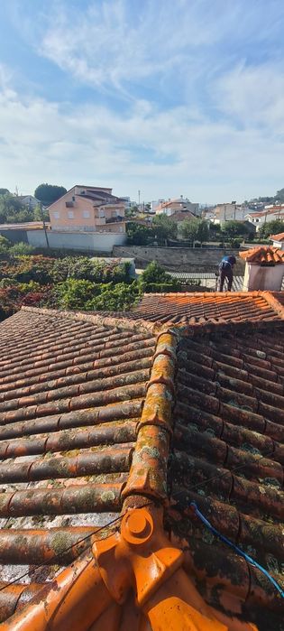 Limpeza de telhados e caleiras