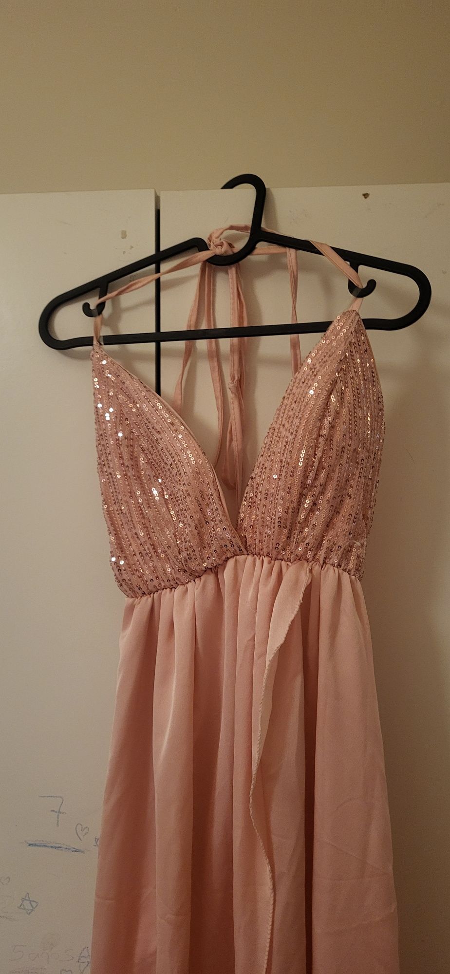 Vestido cerimonia Rosa