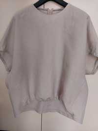 Bluza bluzka top len koszulka lniana Massimo Dutti oversize