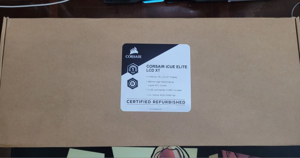 CPU Water Cooler iCUE H150i ELITE LCD XT Liquid CPU Cooler with Displa