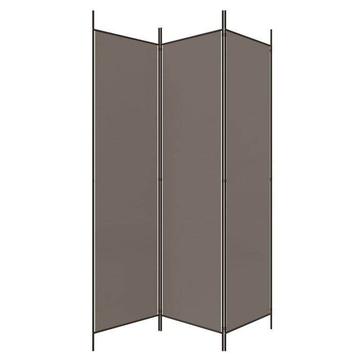 Vidaxl Parawan 3-Panelowy, Antracytowy, 150X200 Cm, Tkanina