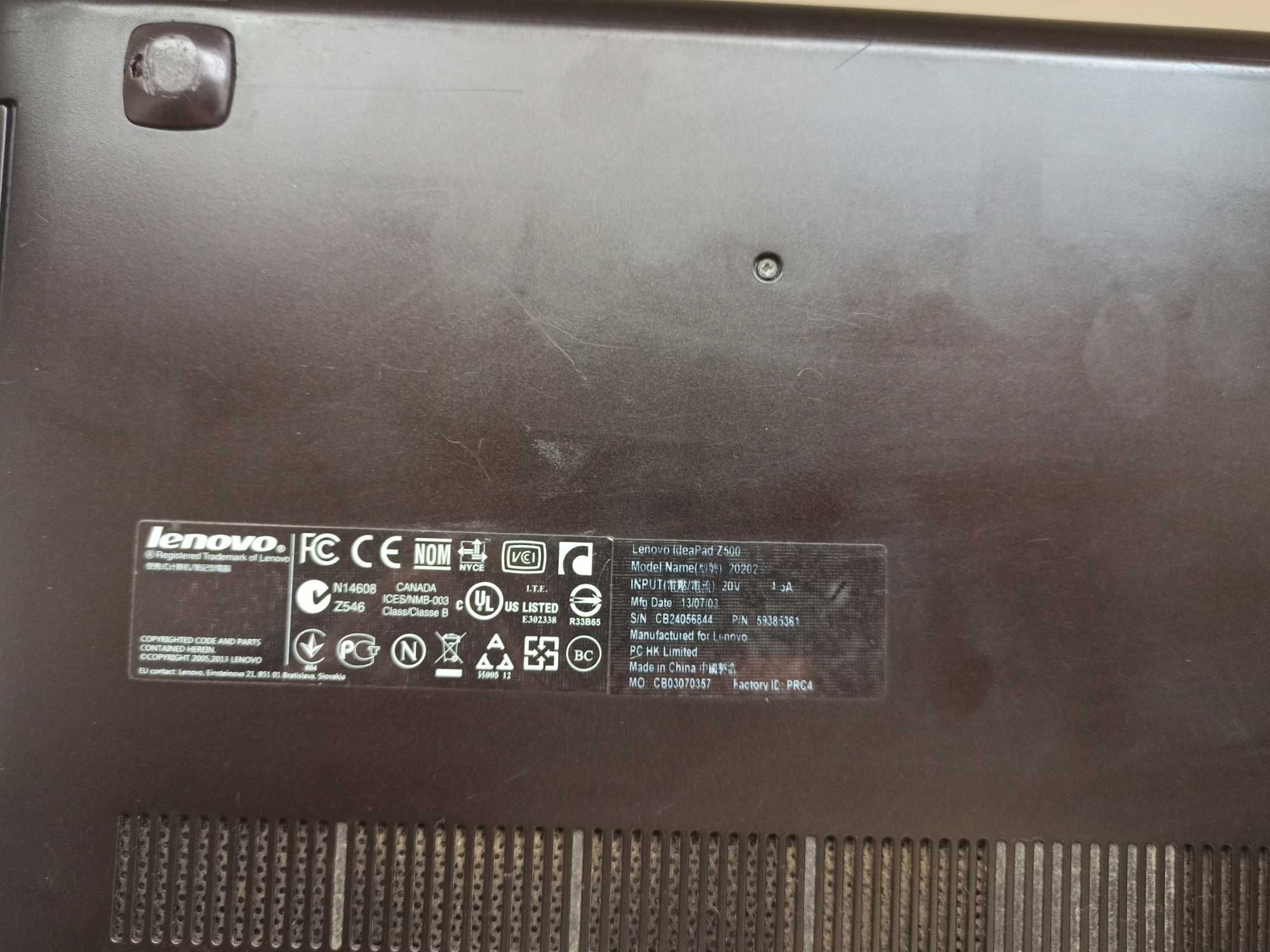 Ноутбук Lenovo IdeaPad Z500 ІГРОВИЙ ОЗП 16GB intel core i5 SSD диск